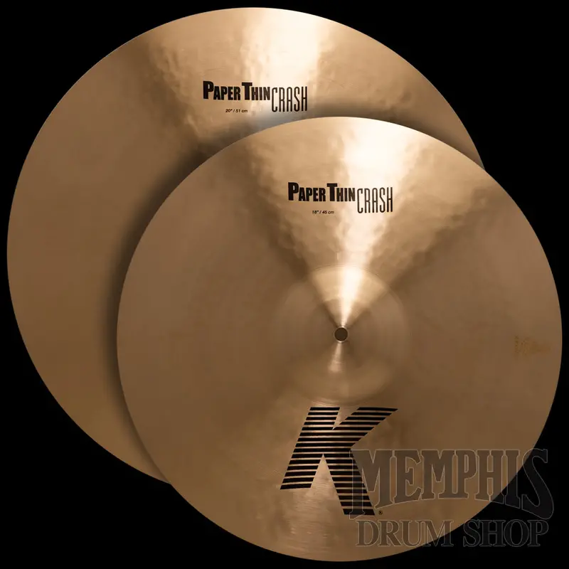 Zildjian K Paper Thin Crash Cymbal Pack – Lightweight Option 1