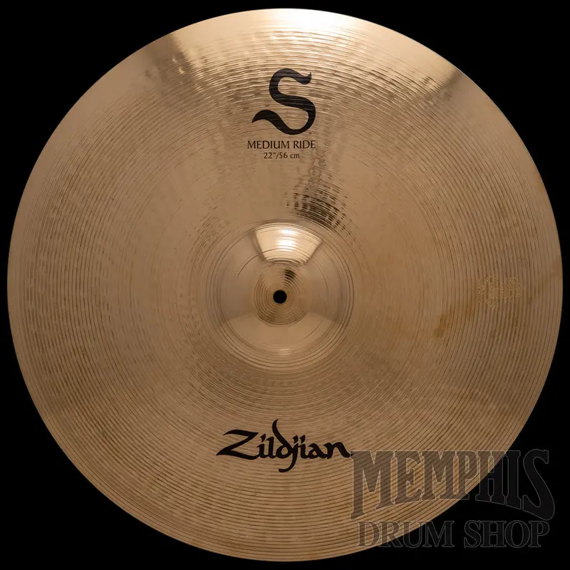 Zildjian S Medium Ride 22" Cymbal – Clear Bell, Defined Stick Definition, Smooth Ride Pattern 1