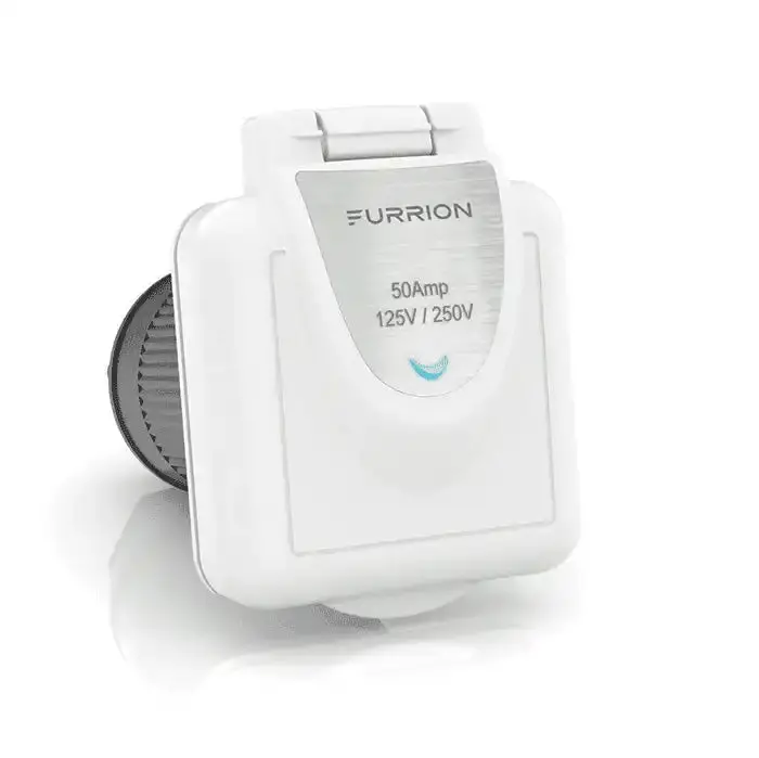 50-Amp Marine-Grade Smart Power Inlet – 125/250V Ac Input With Gfci Protection 1