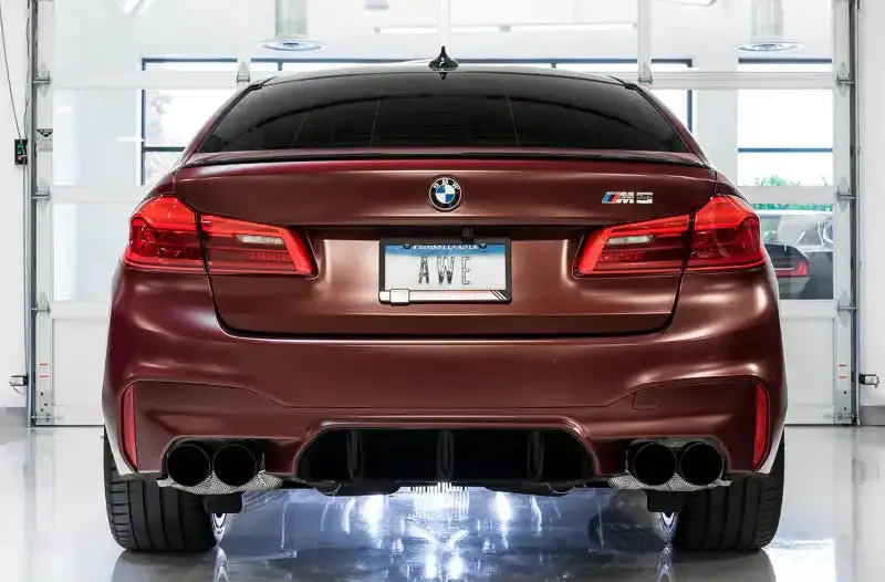 Awe Tuning F90 M5 Track Edition Axle-Back Exhaust – 2018–2019 Bmw M5 W/ Black Diamond Tips 1