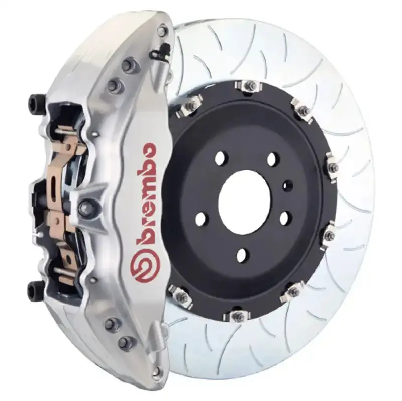 Brembo Gt Big Brake Kit For Audi A4/S4/A5/S5 (2008–2017) – 6-Piston Calipers, Slotted 380X34Mm Two-Piece Rotors, Silver Finish 1