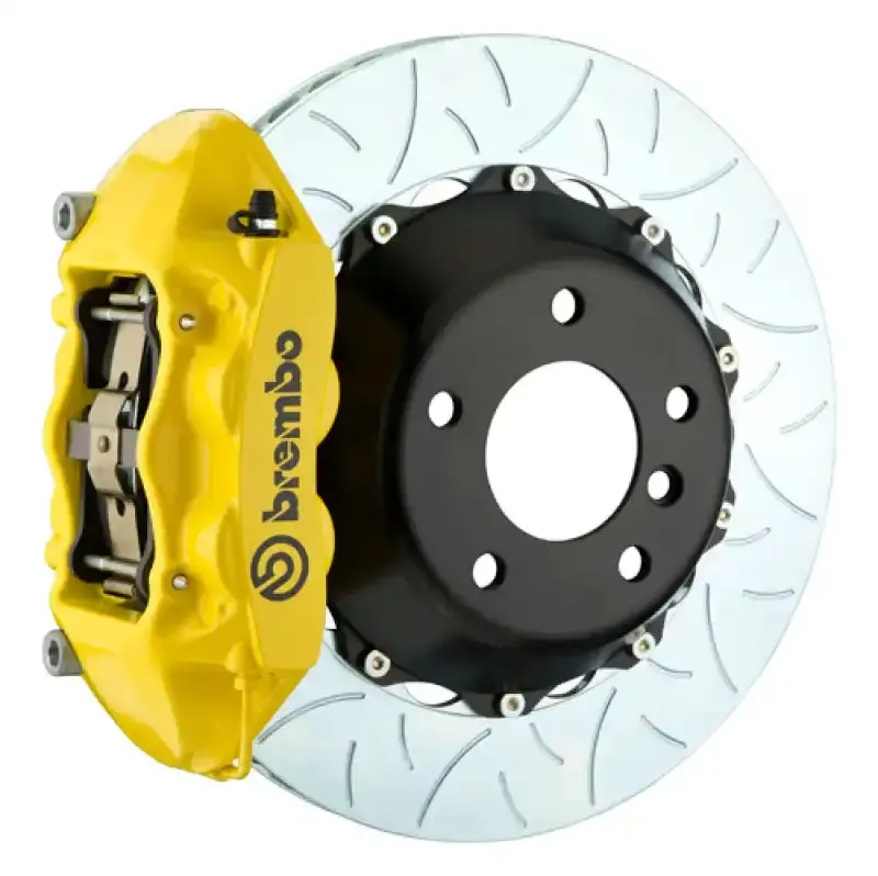 Brembo Rear Gt Big Brake Kit – 345X28Mm Slotted Two-Piece Rotors, 4-Piston Calipers (2008–2014 Subaru Wrx Sti) 1