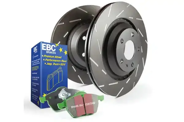 Ebc Brakes S4Kf1472 Slotted Front Brake Rotors – Engineered To Minimize Aerodynamic Whine 1
