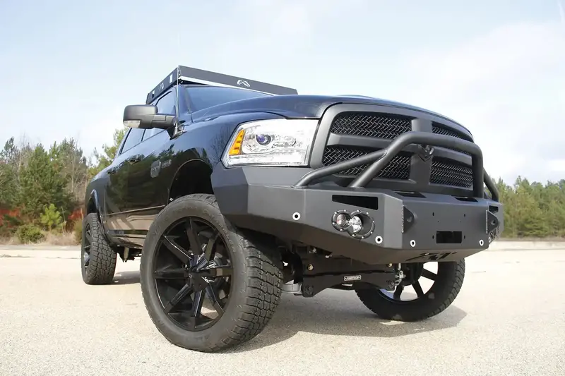 Fab Fours Dr13-F2952-B Premium Winch-Compatible Front Bumper For Full-Size Trucks 1