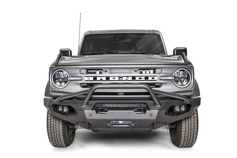 Fab Fours Fb21-X5252-1 Matrix-Style Front Bumper With Pre-Runner Guard – Two-Tone Matte Black 1