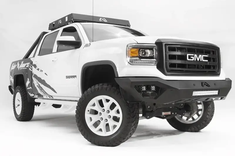 Fab Fours Gs14-D3151-B Vengeance Front Bumper – Uncoated, Paintable Steel (No Winch Guard) 1