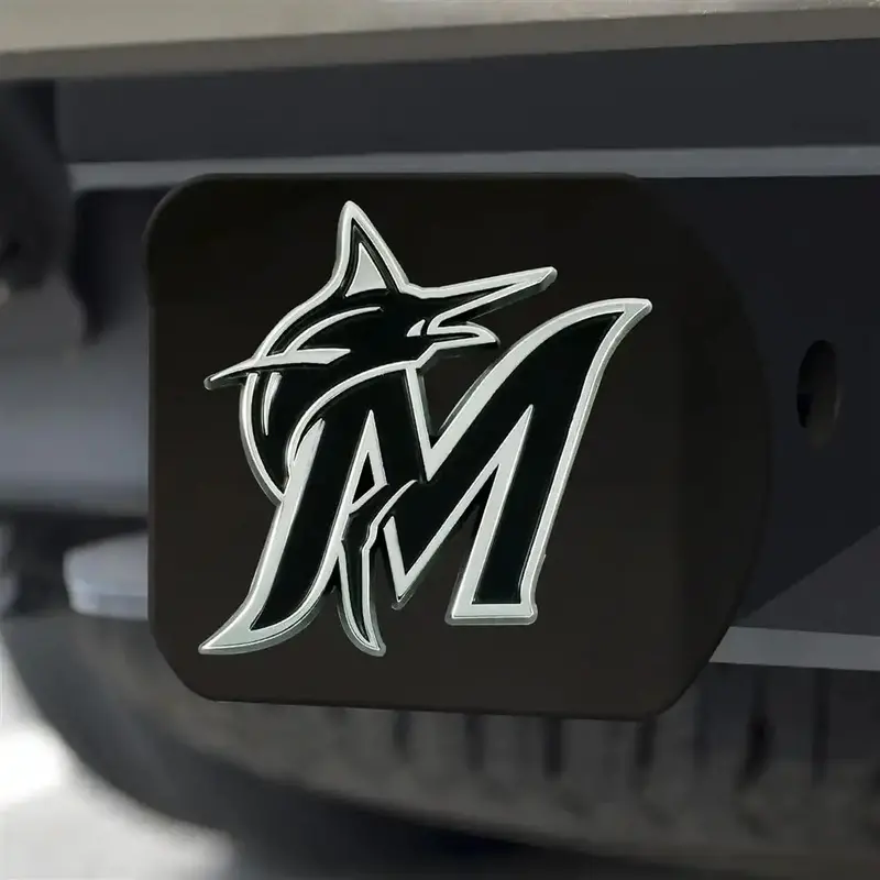 Fan Mats 26624 Mlb Miami Marlins Hitch Cover – Official Team Design 1