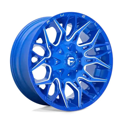 Fuel Off-Road D770 Alloy Wheel – 22X12 Inches, 5X5.5" / 5X150Mm Bolt Pattern, Blue-Milled Finish, -44Mm Offset 1