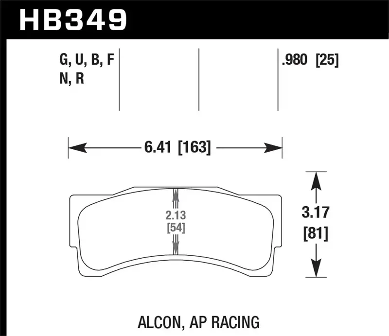 Hawk Performance Hb349U1.18 Dtc-70 Racing Disc Brake Pads (1.18" Thickness) – Fits Ap Racing & Alcon Calipers 1