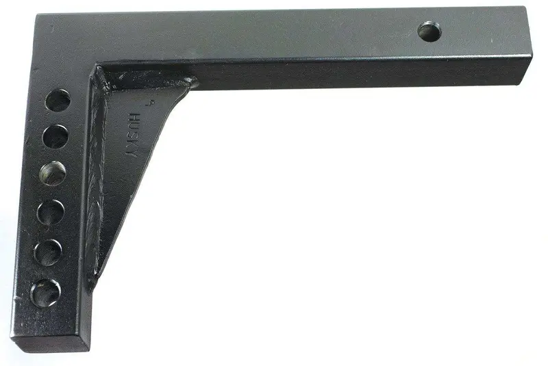 Husky Towing 32555 Adjustable 2.5" X 2" Square Trailer Hitch Shank – 14" Length, 7.5" Rise, 10" Drop 1