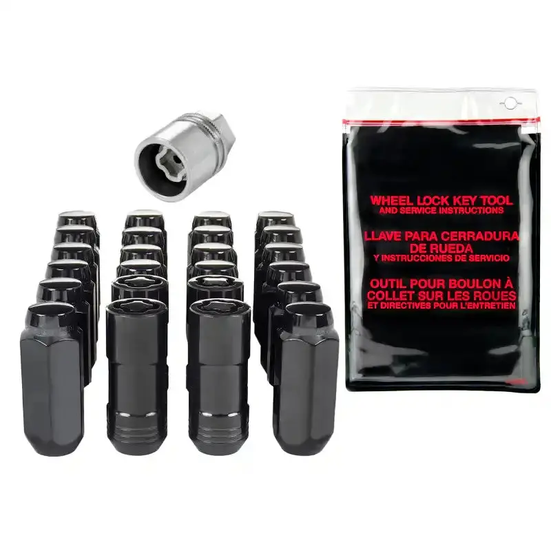 Mcgard 6-Lug Hex Seat Wheel Lock Kit – M14×2.0, 13/16" Cone Seat, 2.25" Length, Black 1