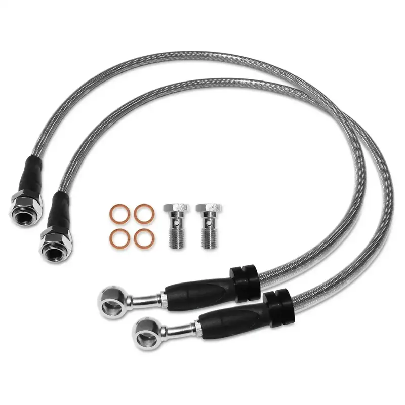 Raptor Series Stainless Steel Front Brake Lines – Jeep Wrangler Jk/Jku (2007–2018) 1
