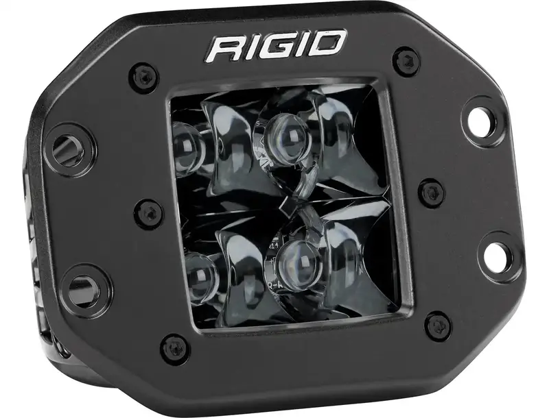 Rigid Industries D-Series Dually Spotlight – Midnight Black Housing With Spot Beam Pattern 1
