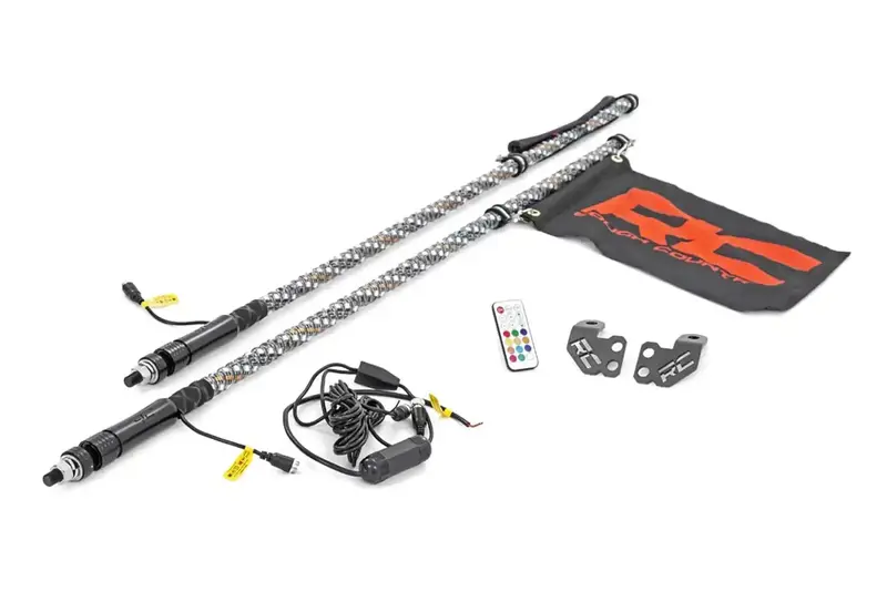 Rough Country 93052 Led Roll Cage Light Kit With Flexible Led Whips 1