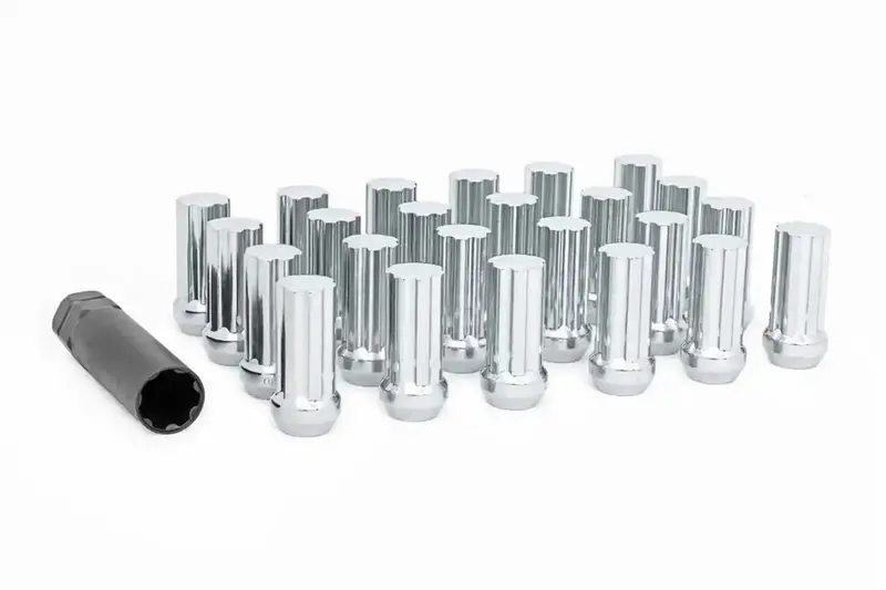 Rough Country Chrome Lug Nut Kit – 24-Piece M14×2.0 Wheel Installation Set 1