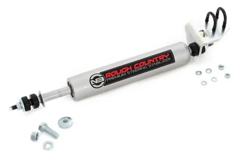 Rough Country N3 Steering Stabilizer Kit – Includes Brackets & Hardware, Model 8748630 1