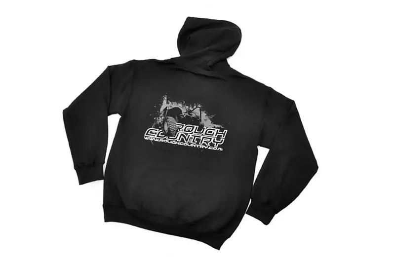 Rough Country Rc Logo Hoodie – Front Print, Jeep-Themed Back Design, Black, Size 3Xl 1