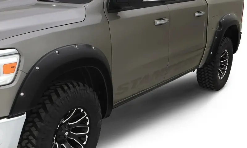 Stampede 8433-2 Ruff Riderz Smooth-Finish Black Fender Flare Kit (Set Of 4) 1