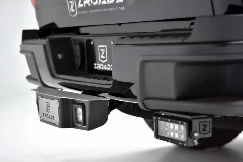 T-Rex Universal 2.5-Inch Hitch Step With Dual 3-Led Light Bar Mounts 1