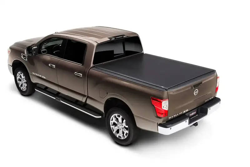 Truxedo Lo Pro Soft Tonneau Cover – Black, Retractable, Fits 2016–2020 Nissan Titan 8-Foot Bed 1