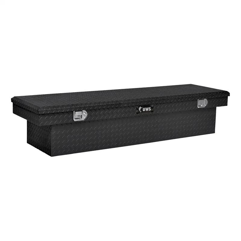 Uws Ec10513 Crossover Truck Toolbox – 69" Matte Black Aluminum, Heavy-Duty Packaging 1